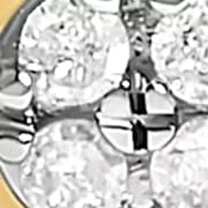 10K Yellow Gold 1/10 Cttw Diamond Swirl and Halo Promise Ring