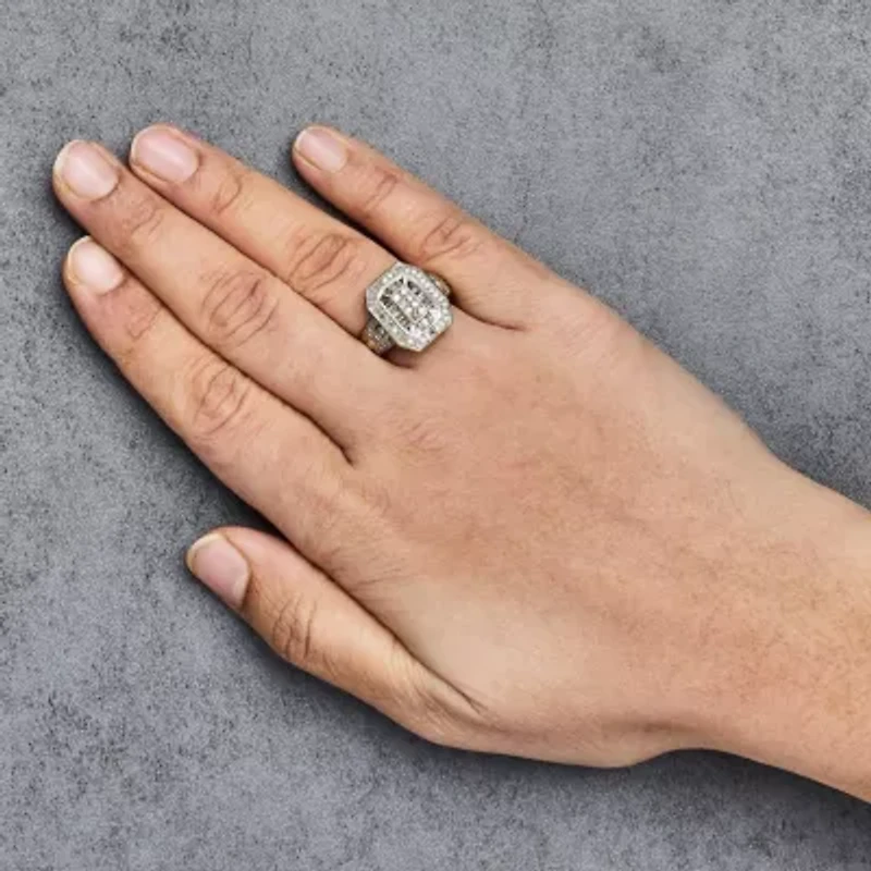 10K Yellow Gold 1.0 Cttw Diamond Cocktail Ring