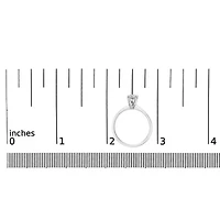 Lab Created 14K White Gold 1/2 Cttw Diamond Solitaire Engagement Ring