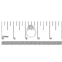 10K White Gold 1.0 Cttw Diamond Statement Ring