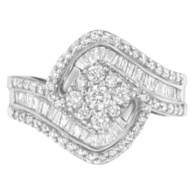 14K White Gold 1.0 Cttw Diamond Engagement or Fashion Ring
