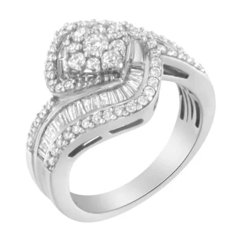 14K White Gold 1.0 Cttw Diamond Engagement or Fashion Ring
