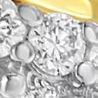 10K Yellow Gold 1.0 Cttw Diamond 64 Stone Bypass Statement Ring