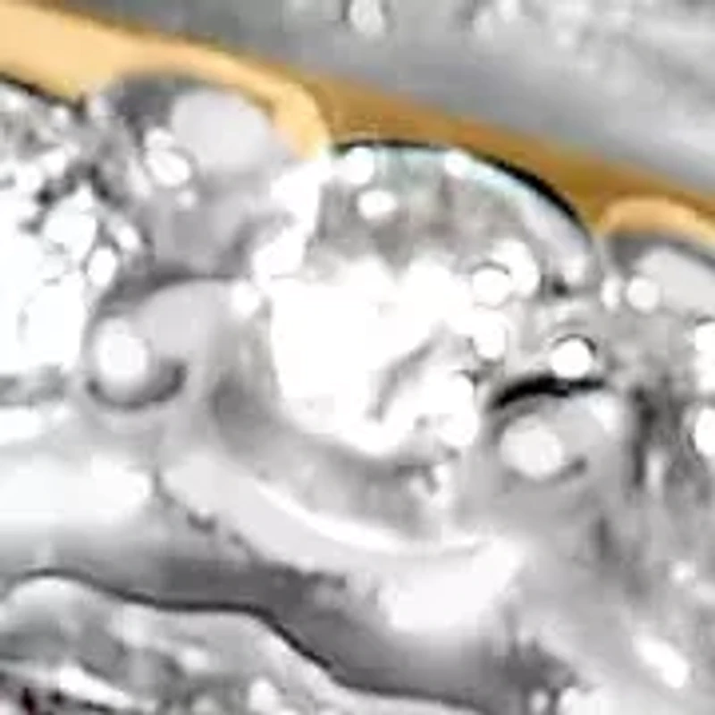 Sterling Silver 3/8 Cttw Diamond Bypass Triple Leaf Ring