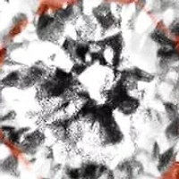 Silver 1/2 Cttw Diamond Halo Cluster Split Shank Cocktail Ring