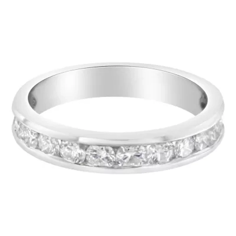 IGI Certified 1.0 Cttw Diamond 18K White Gold Wedding Ring