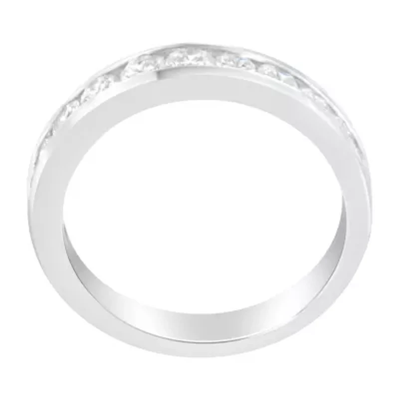 IGI Certified 1.0 Cttw Diamond 18K White Gold Wedding Ring
