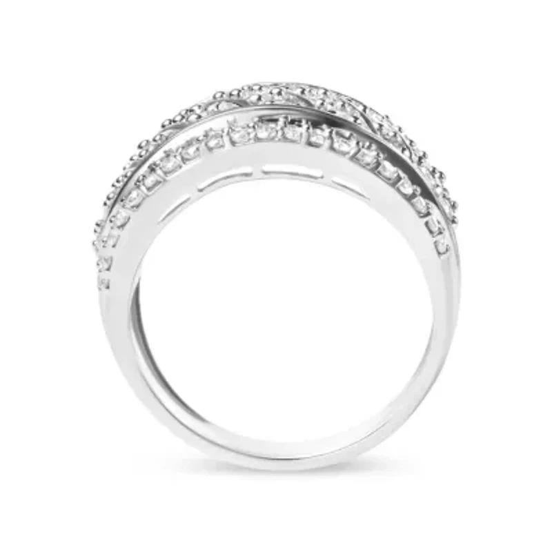 Silver 2.00 Cttw Diamond Fashion Cocktail Ring