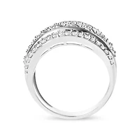 Silver 2.00 Cttw Diamond Fashion Cocktail Ring