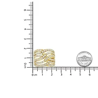 10K Yellow Gold 3.00 Cttw Diamond Cocktail Band Ring
