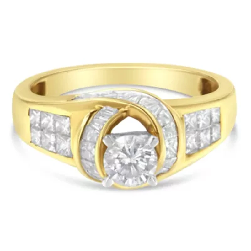 14K Two-Toned Gold Diamond Ring