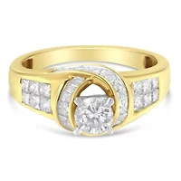 14K Two-Toned Gold Diamond Ring