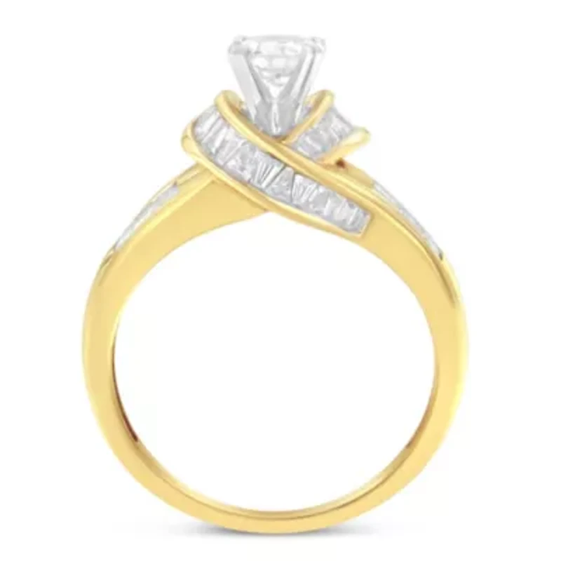 14K Two-Toned Gold Diamond Ring