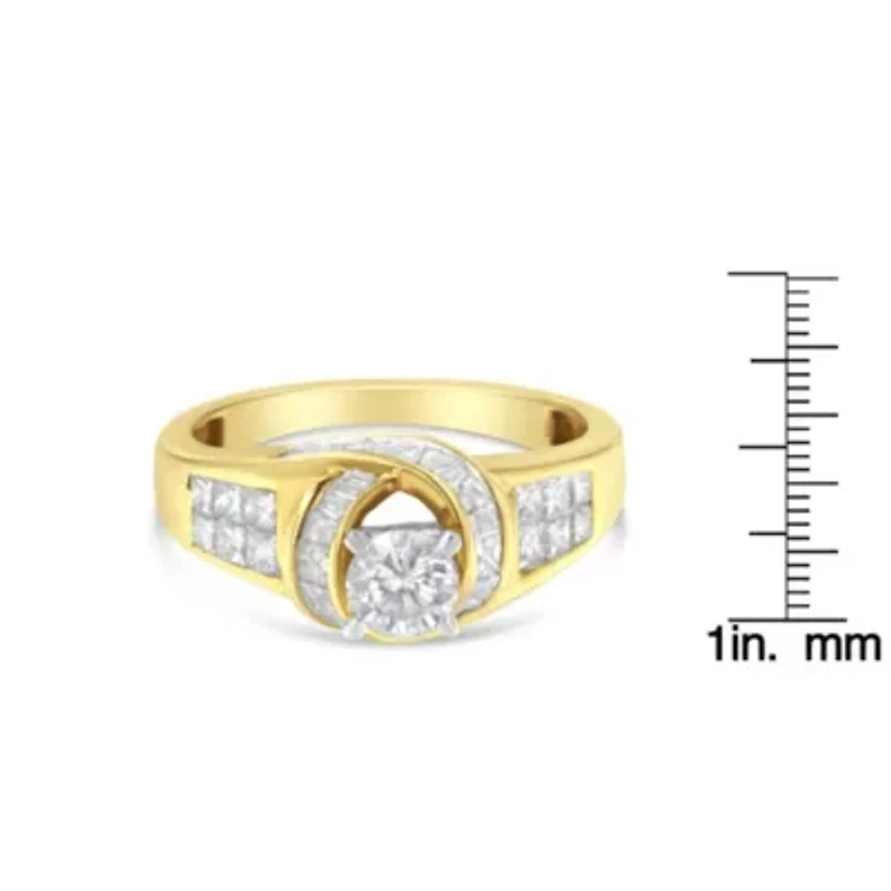 14K Two-Toned Gold Diamond Ring