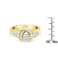 14K Two-Toned Gold Diamond Ring