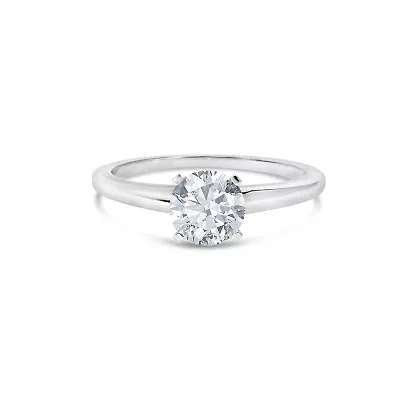 Lab Created 14K White Gold 1.0 Cttw Grown Diamond Engagement Ring