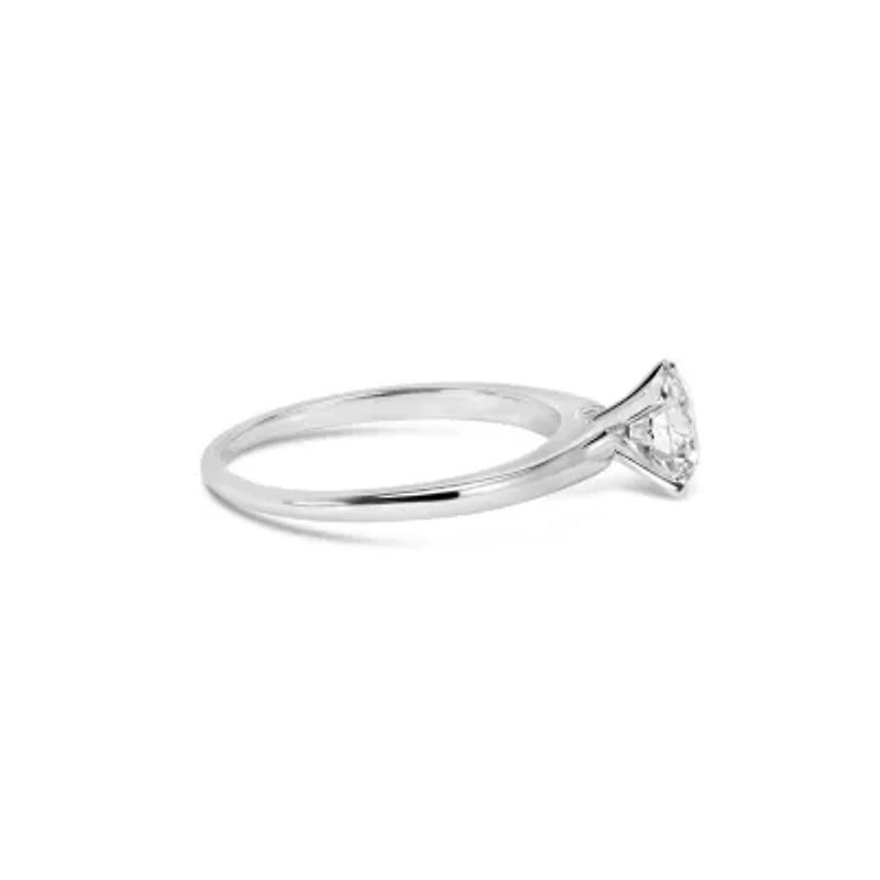 Lab Created 14K White Gold 1.0 Cttw Grown Diamond Engagement Ring