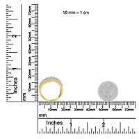 10K Yellow Gold 1.0 Cttw Diamond Bypass Ring