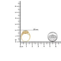 Silver 1 1/2 Cttw Round-Cut Diamond Cocktail Ring