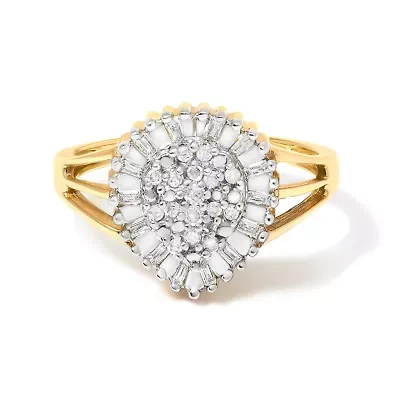 10K Yellow Gold Diamond Cocktail Ring