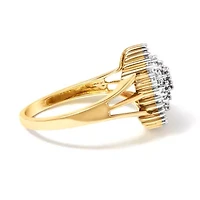 10K Yellow Gold Diamond Cocktail Ring