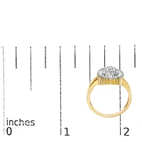 10K Yellow Gold Diamond Cocktail Ring