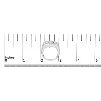 14K White Gold Men's Diamond Band Ring