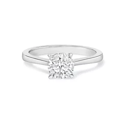 Lab Created 14K White Gold 1.0 Cttw Grown Diamond Engagement Ring
