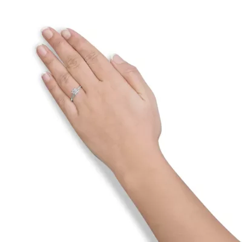 Lab Created 14K White Gold 1.0 Cttw Grown Diamond Engagement Ring