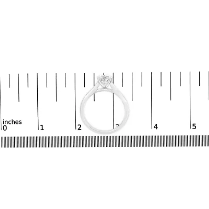 Lab Created 14K White Gold 1.0 Cttw Grown Diamond Engagement Ring