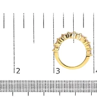 Silver 2.0 Cttw Diamond 10 Stone Anniversary Band Ring