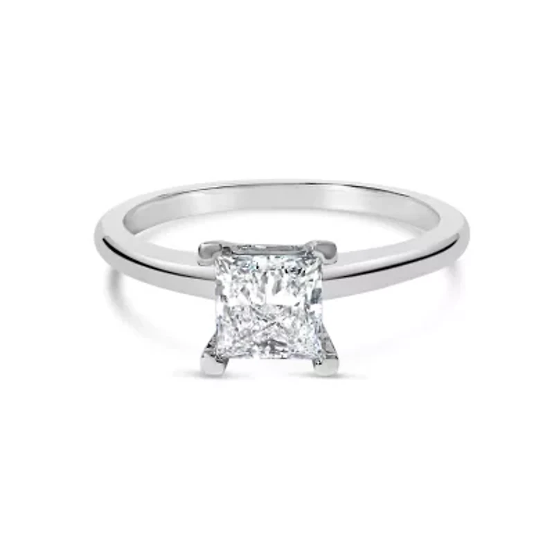 Lab Created 14K White Gold 1.0 Cttw Lab-Grown Diamond Engagement Ring