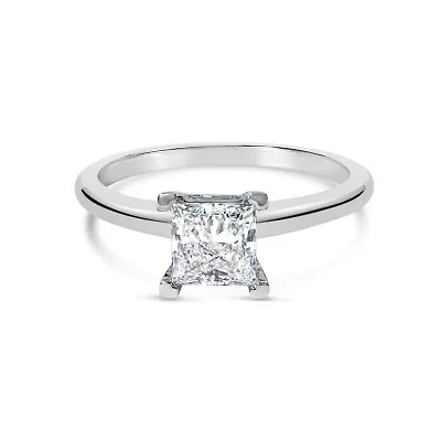 Lab Created 14K White Gold 1.0 Cttw Lab-Grown Diamond Engagement Ring