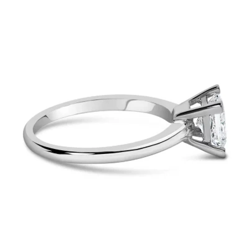 Lab Created 14K White Gold 1.0 Cttw Lab-Grown Diamond Engagement Ring