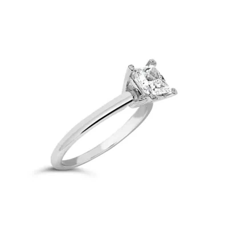 Lab Created 14K White Gold 1.0 Cttw Lab-Grown Diamond Engagement Ring