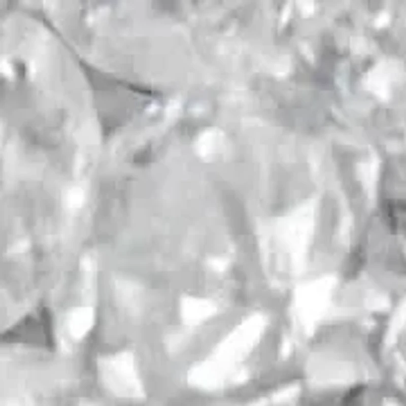 14K White Gold Three-Stone Cluster Diamond Ring