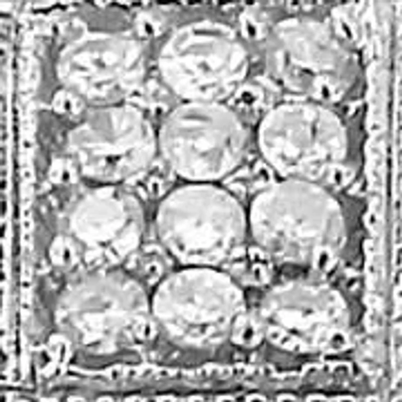 Silver 1/2 Cttw Round Diamond Cluster Cushion Ring