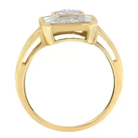 10K Yellow Gold Diamond Cocktail Ring