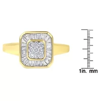 10K Yellow Gold Diamond Cocktail Ring