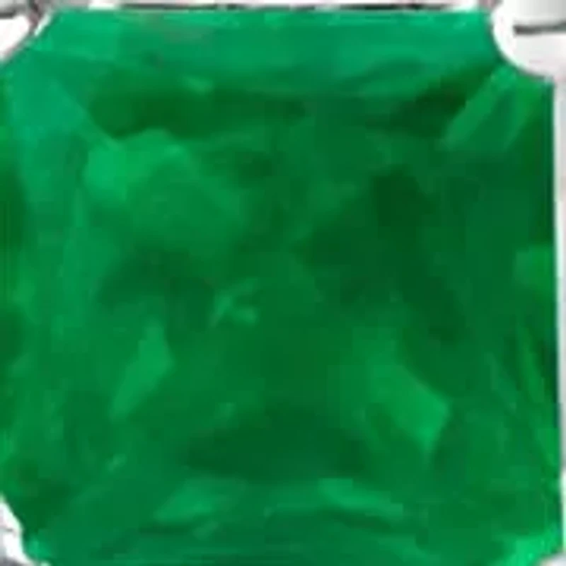 14K Gold 5x5 MM Square Shaped Gemstone Solitaire Pendant Necklace