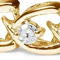 .925 Sterling Silver 1.00 Cttw Diamond C-Shaped Link Bracelet