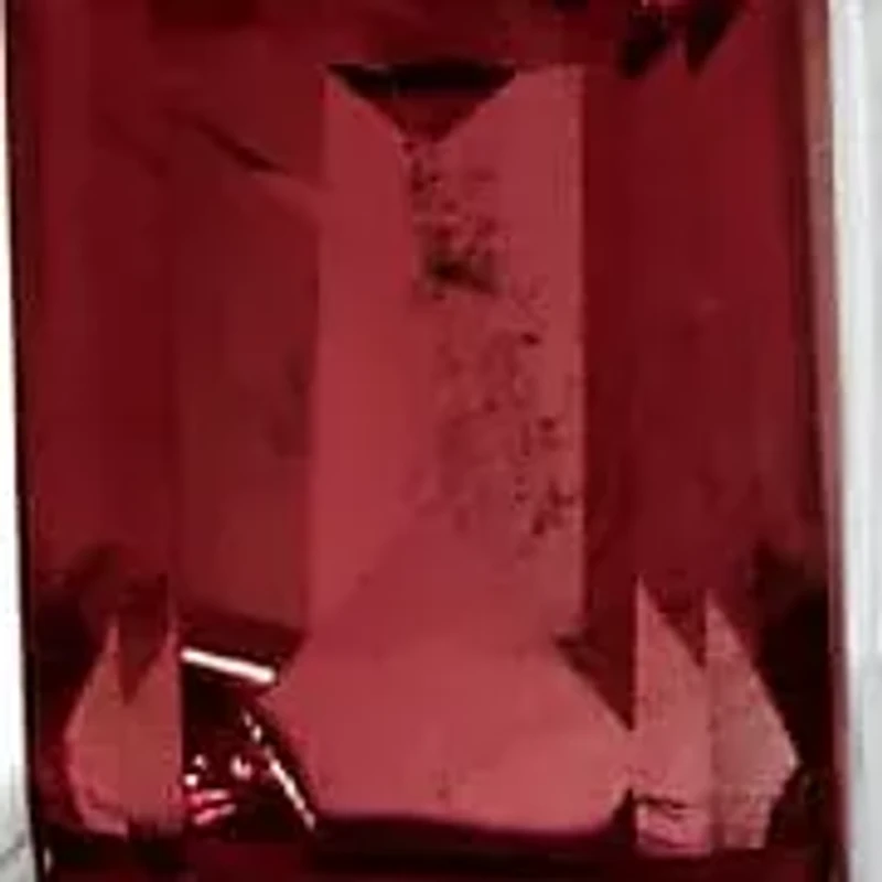 14K Gold 6x4MM Emerald Cut Gemstone Solitaire Pendant Necklace