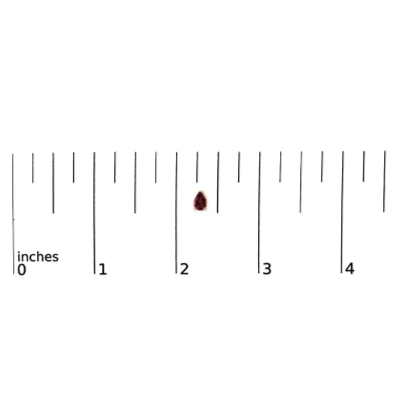 14K Gold 6x4MM Pear Shaped Gemstone Solitaire Stud Earrings