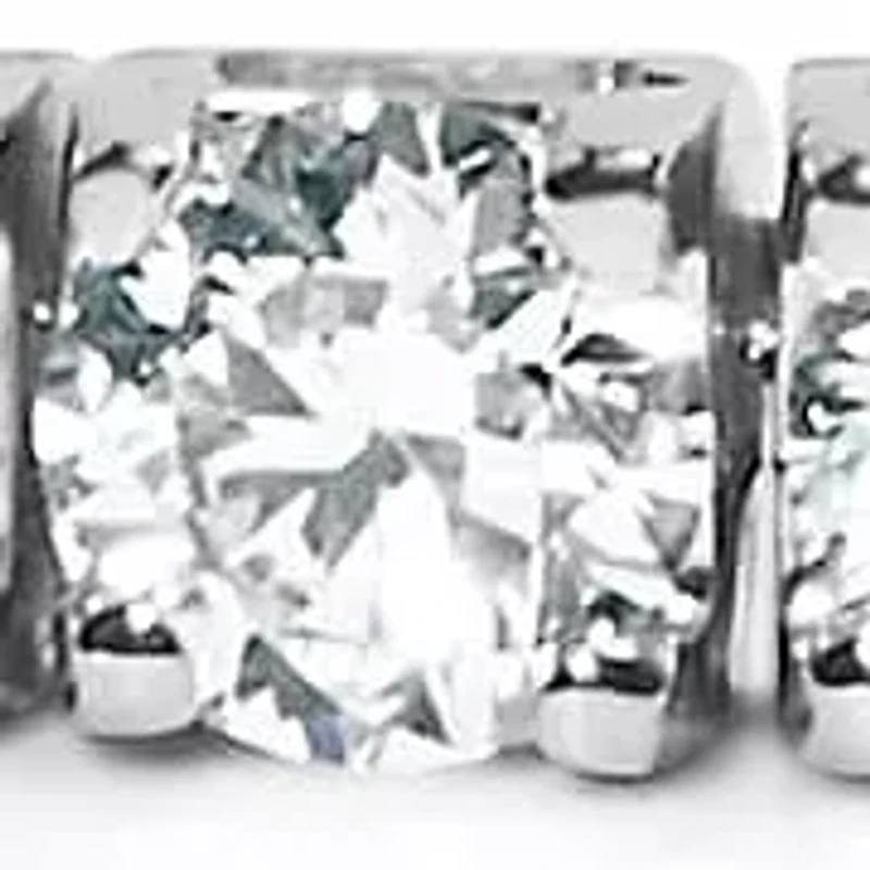 Lab Created 14K White Gold Lab Grown Round Diamond Classic Tennis Bracelet