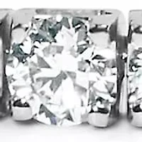 Lab Created 14K White Gold Lab Grown Round Diamond Classic Tennis Bracelet