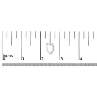 Lab Created 10K Gold 1/4 Cttw Lab Grown Diamond Heart Shaped Huggy Hoop Earrings