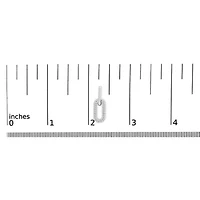 Lab Created 10K Gold 1/2 Cttw Lab Grown Diamond Dangling Paperclip Drop Earrings