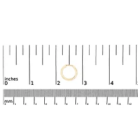 Lab Created 10K Gold 1/5 Cttw Lab Grown Diamond Three Stone Huggie Hoop Earrings