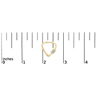 Lab Created 10K Gold 3/8 Cttw Lab Grown Diamond Heart Shaped Huggie Hoop Earrings