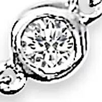 Lab Created 14K Gold 1/2 Cttw Bezel Set Lab Grown Diamond Station Bracelet